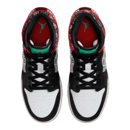 Nike Air Jordan 1 Mid SE Ugly Christmas Sweater (GS) Oben