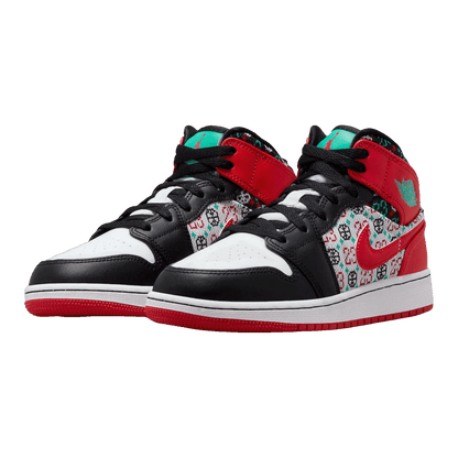 Nike Air Jordan 1 Mid SE Ugly Christmas Sweater (GS) Side