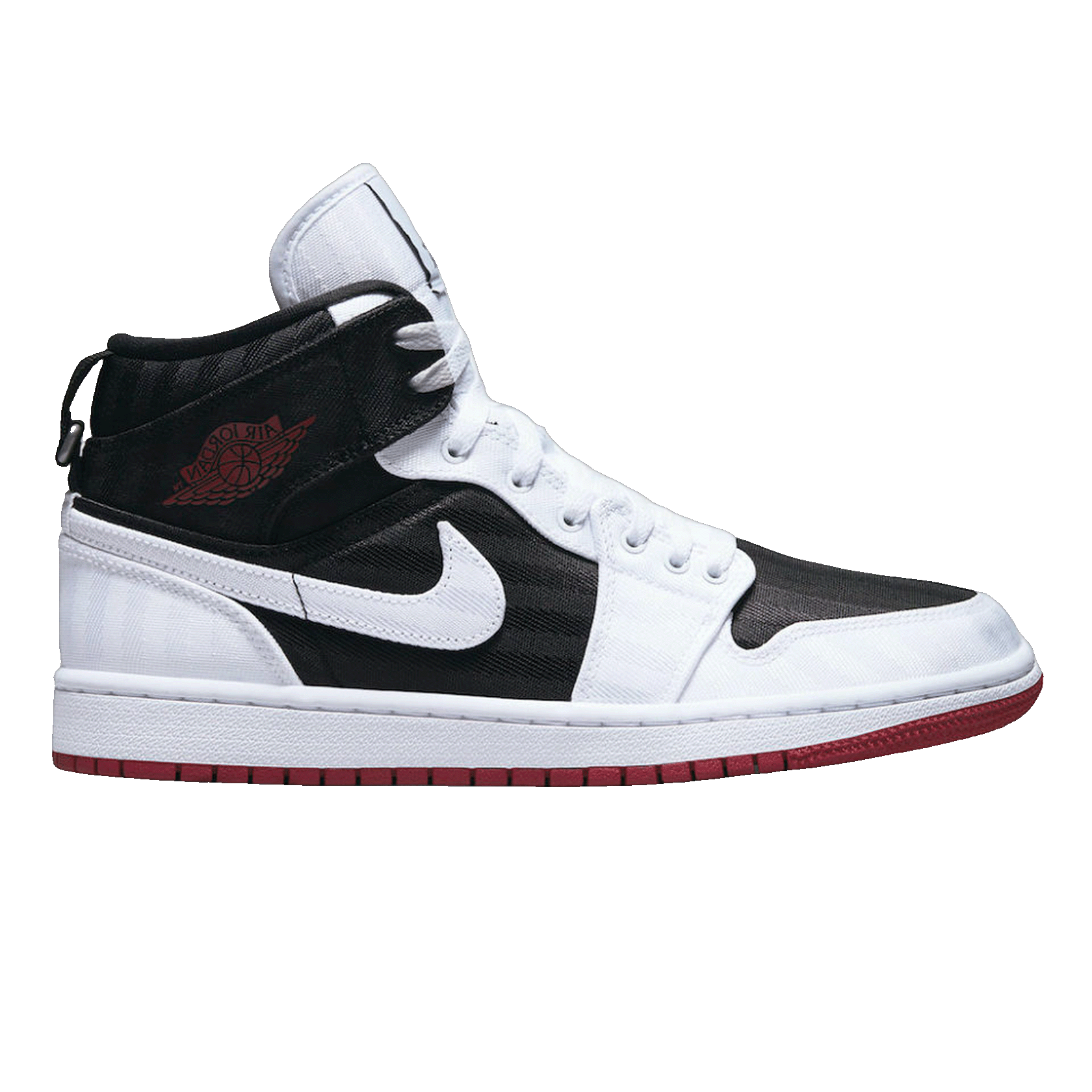 Nike Air Jordan 1 Mid SE Utility Canvas White Black Gym Red (W)