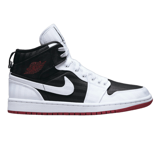 Nike Air Jordan 1 Mid SE Utility Canvas White Black Gym Red (W)