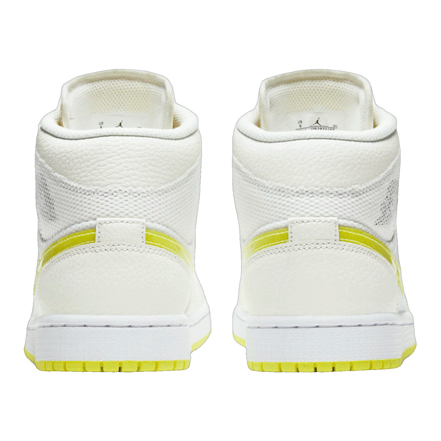 Nike Air Jordan 1 Mid SE Voltage Yellow (W) Back