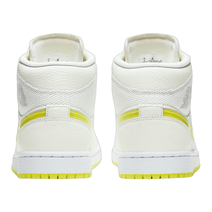 Nike Air Jordan 1 Mid SE Voltage Yellow (W) Back