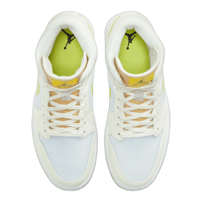 Nike Air Jordan 1 Mid SE Voltage Yellow (W) Oben