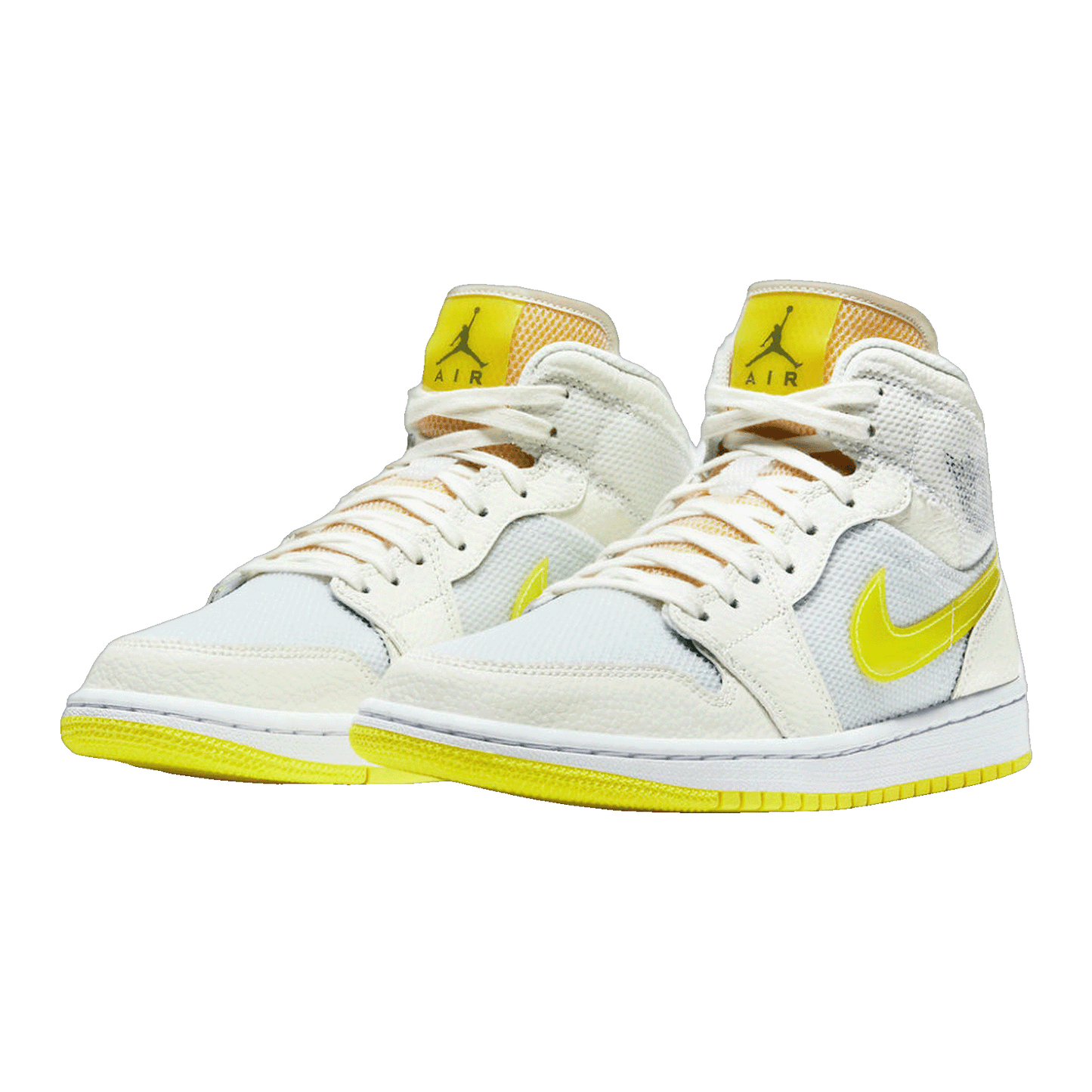 Nike Air Jordan 1 Mid SE Voltage Yellow (W) Side