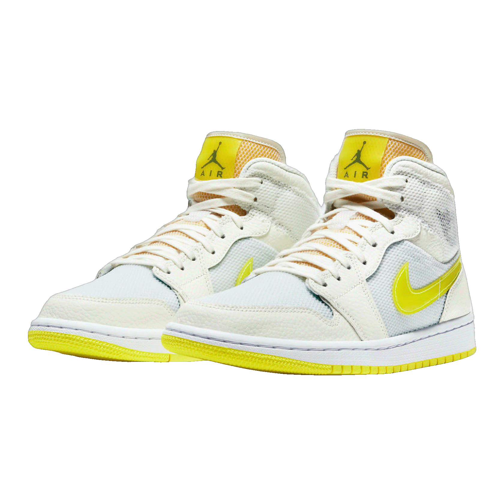 Nike Air Jordan 1 Mid SE Voltage Yellow (W) Side