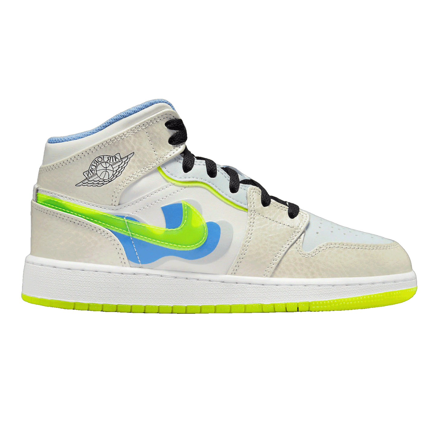 Nike Air Jordan 1 Mid SE Warped Swoosh (GS)