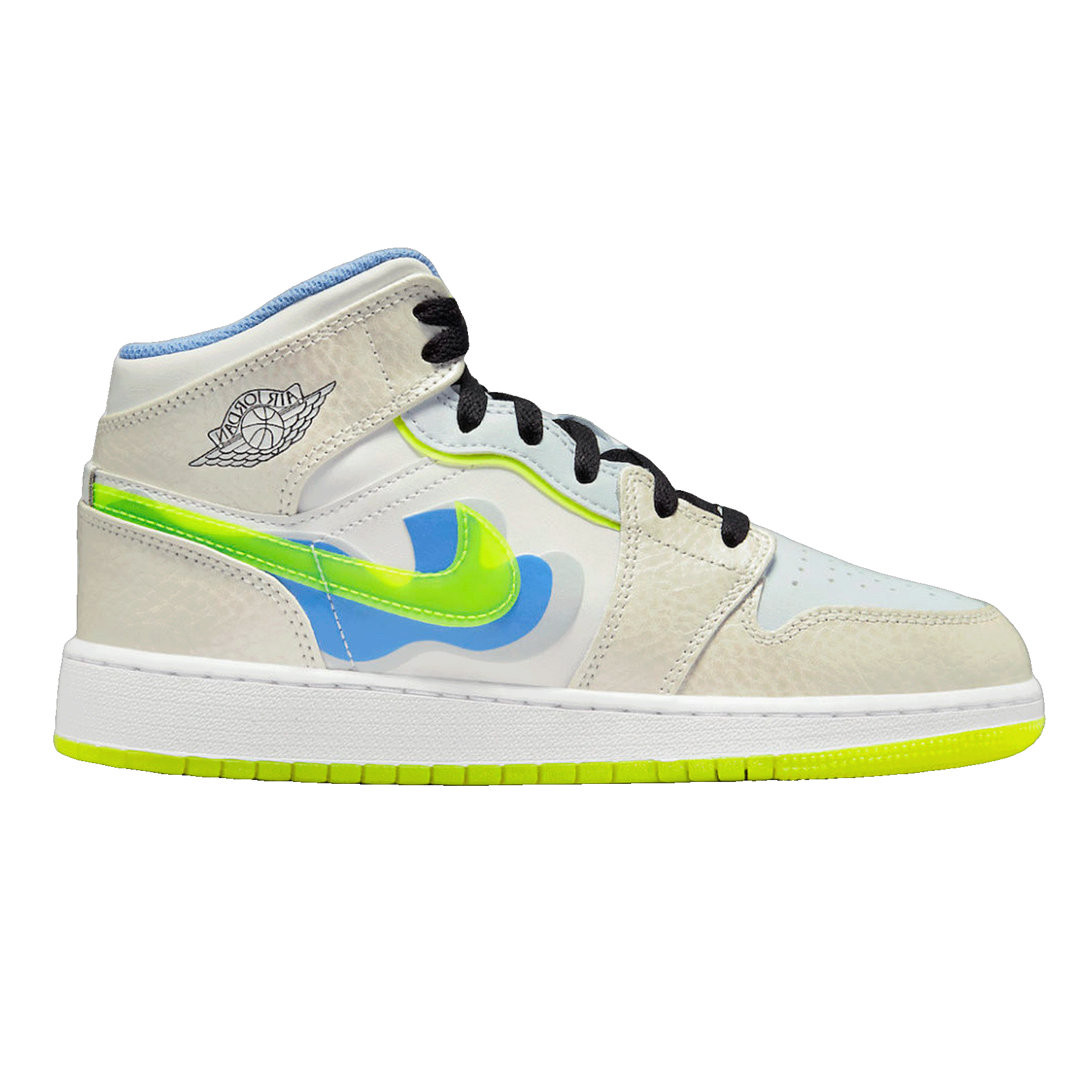 Nike Air Jordan 1 Mid SE Warped Swoosh (GS)
