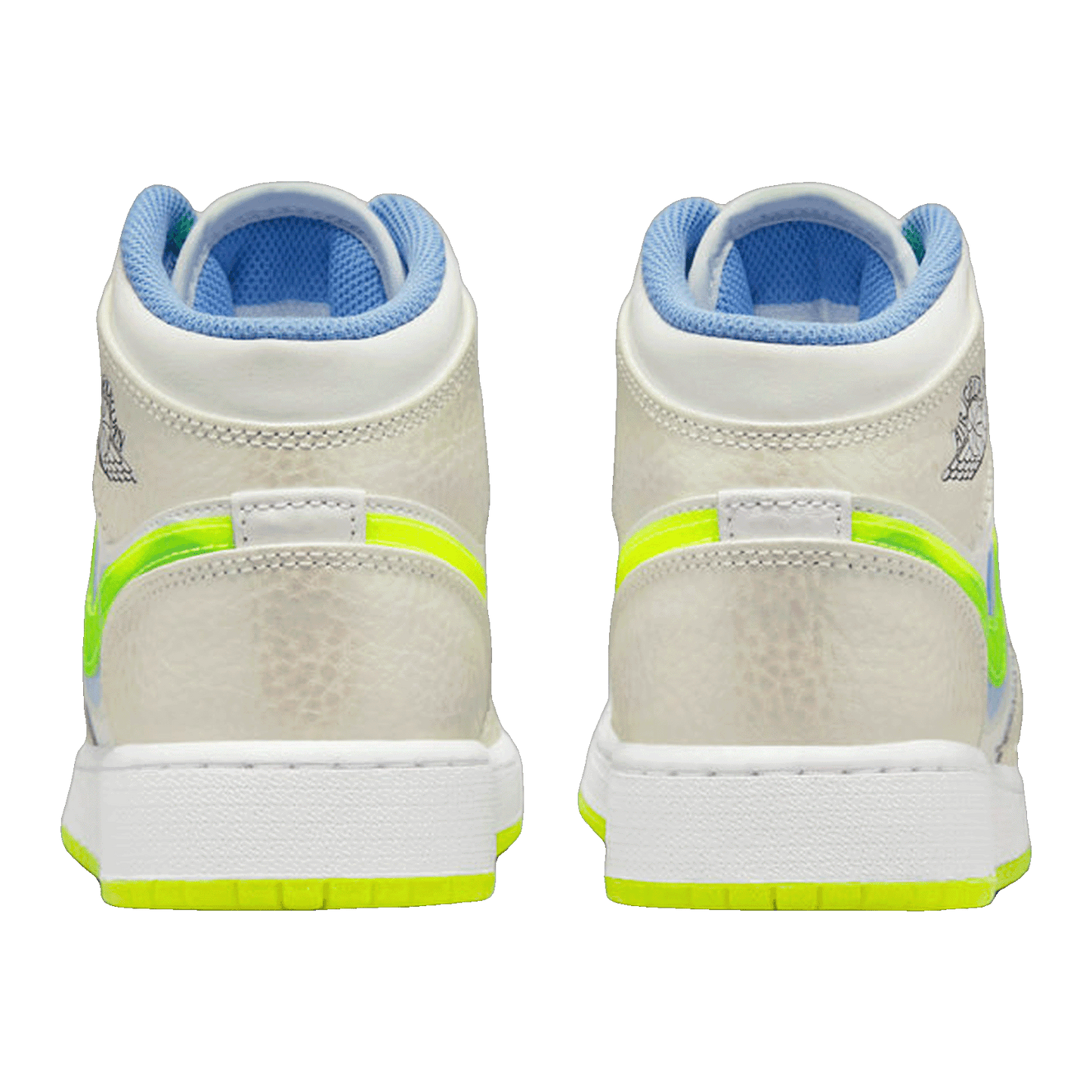 Nike Air Jordan 1 Mid SE Warped Swoosh (GS) Back