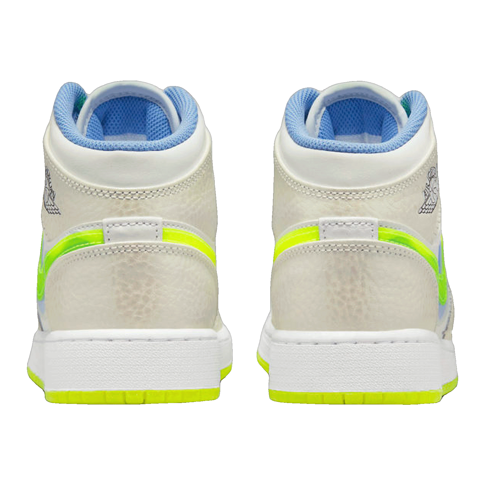 Nike Air Jordan 1 Mid SE Warped Swoosh (GS) Back