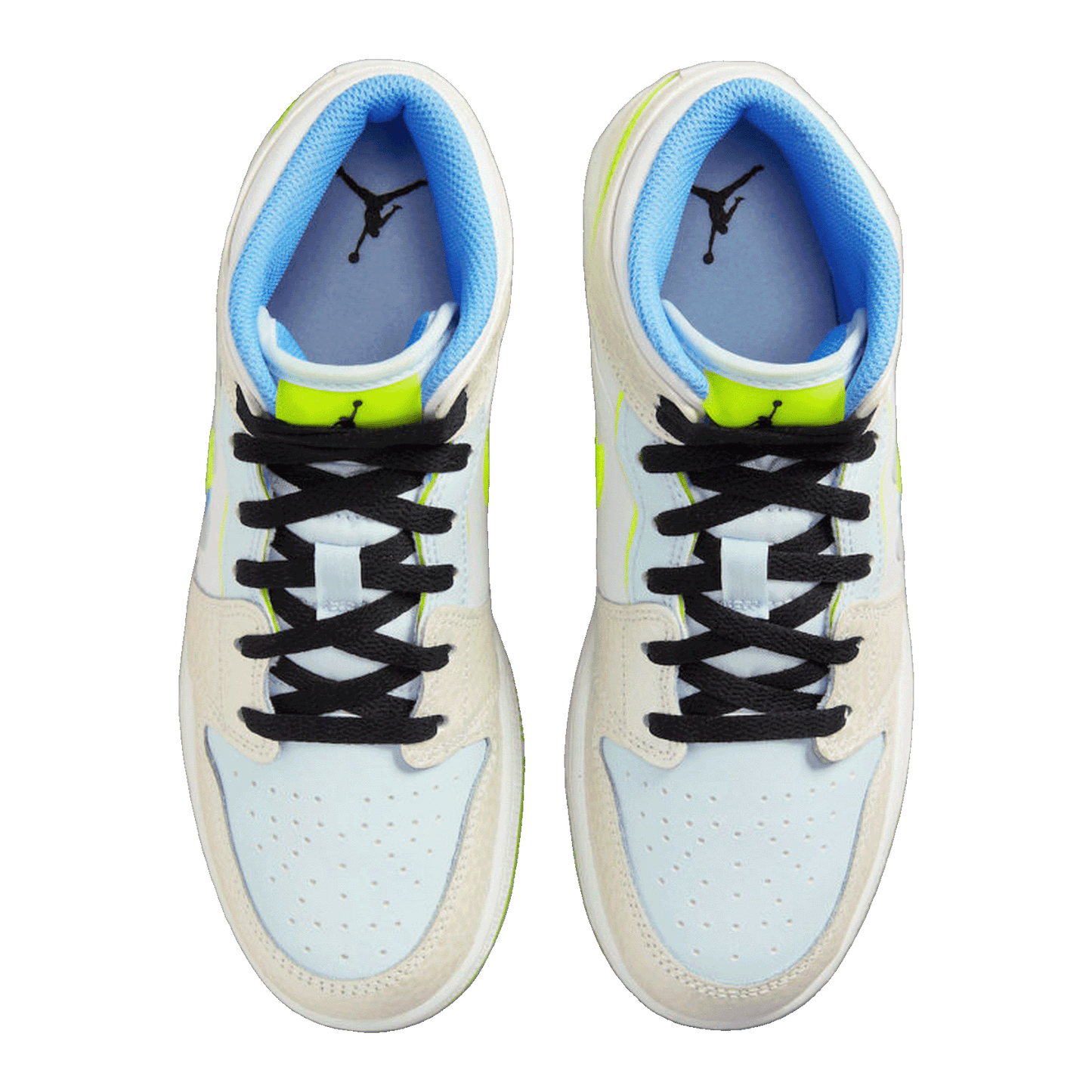 Nike Air Jordan 1 Mid SE Warped Swoosh (GS) Oben