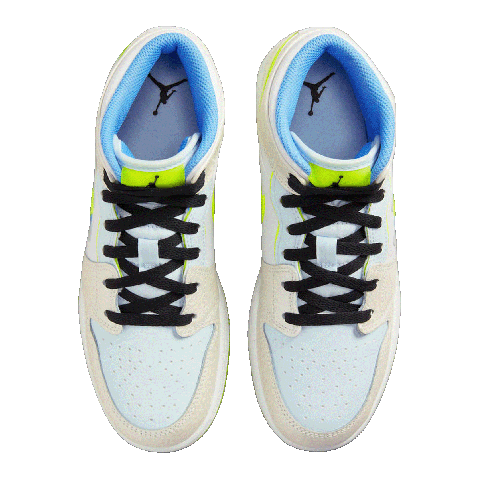 Nike Air Jordan 1 Mid SE Warped Swoosh (GS) Oben