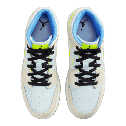 Nike Air Jordan 1 Mid SE Warped Swoosh (GS) Oben