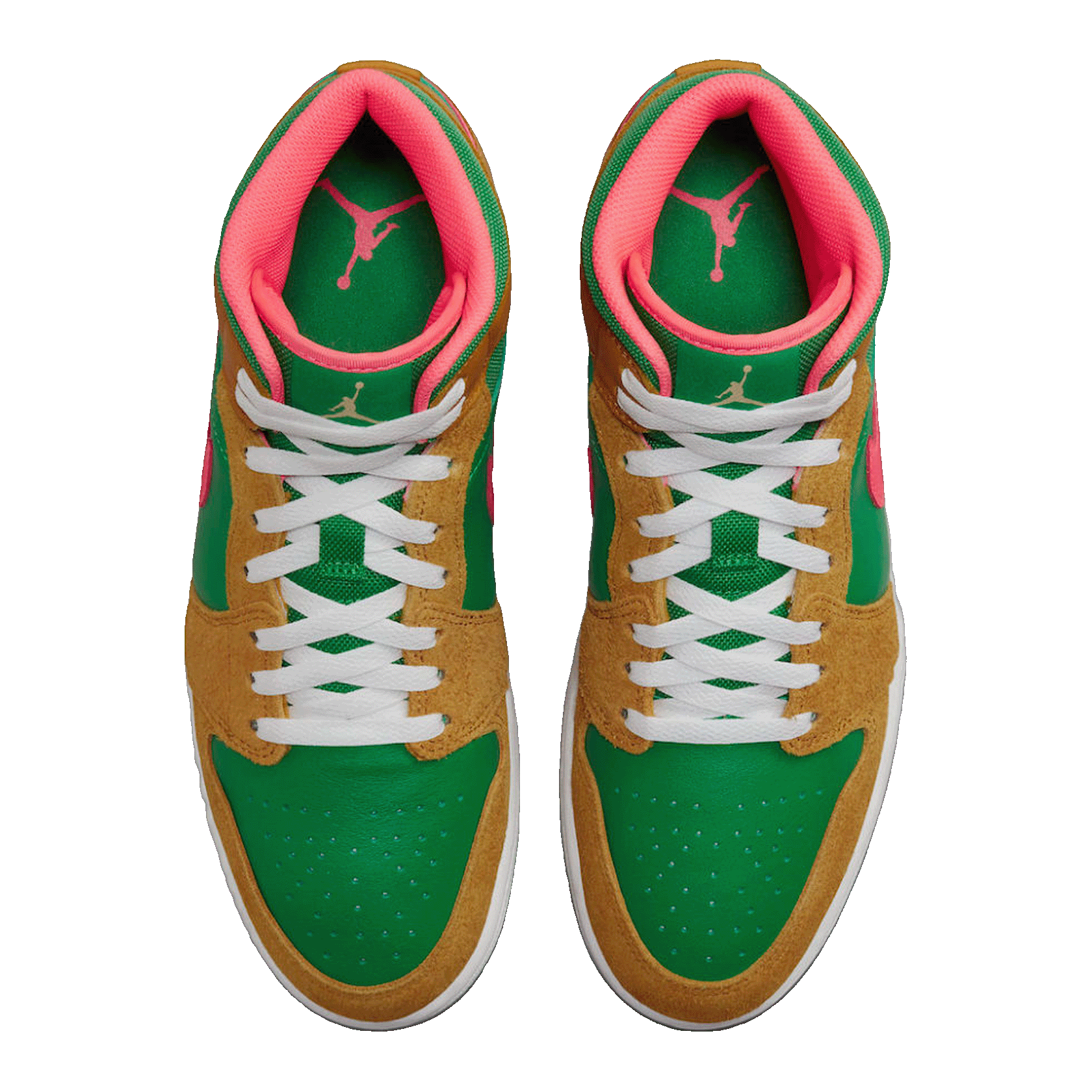 Nike Air Jordan 1 Mid SE Wheat Watermelon Oben