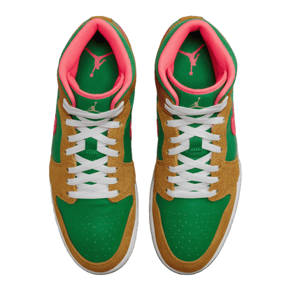 Nike Air Jordan 1 Mid SE Wheat Watermelon Oben