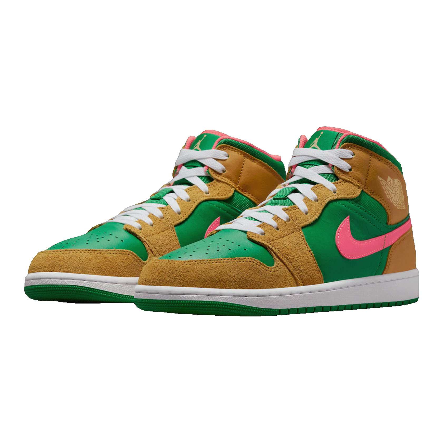 Nike Air Jordan 1 Mid SE Wheat Watermelon Side