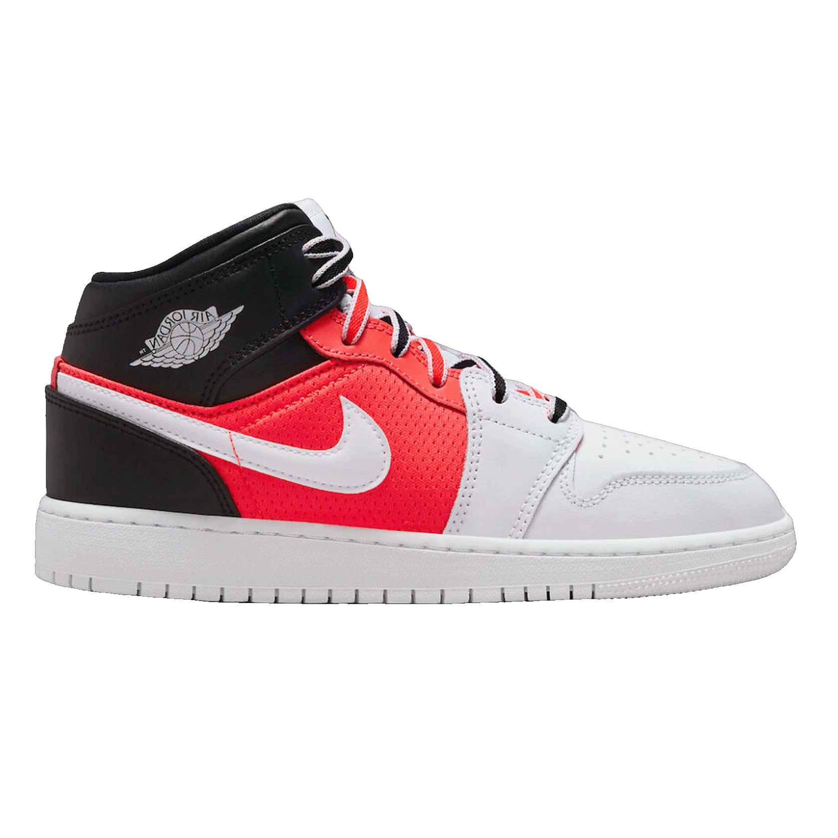 Nike Air Jordan 1 Mid SE White Black Infrared (GS)