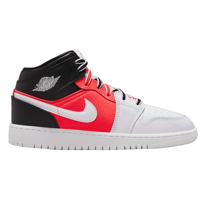 Nike Air Jordan 1 Mid SE White Black Infrared (GS)