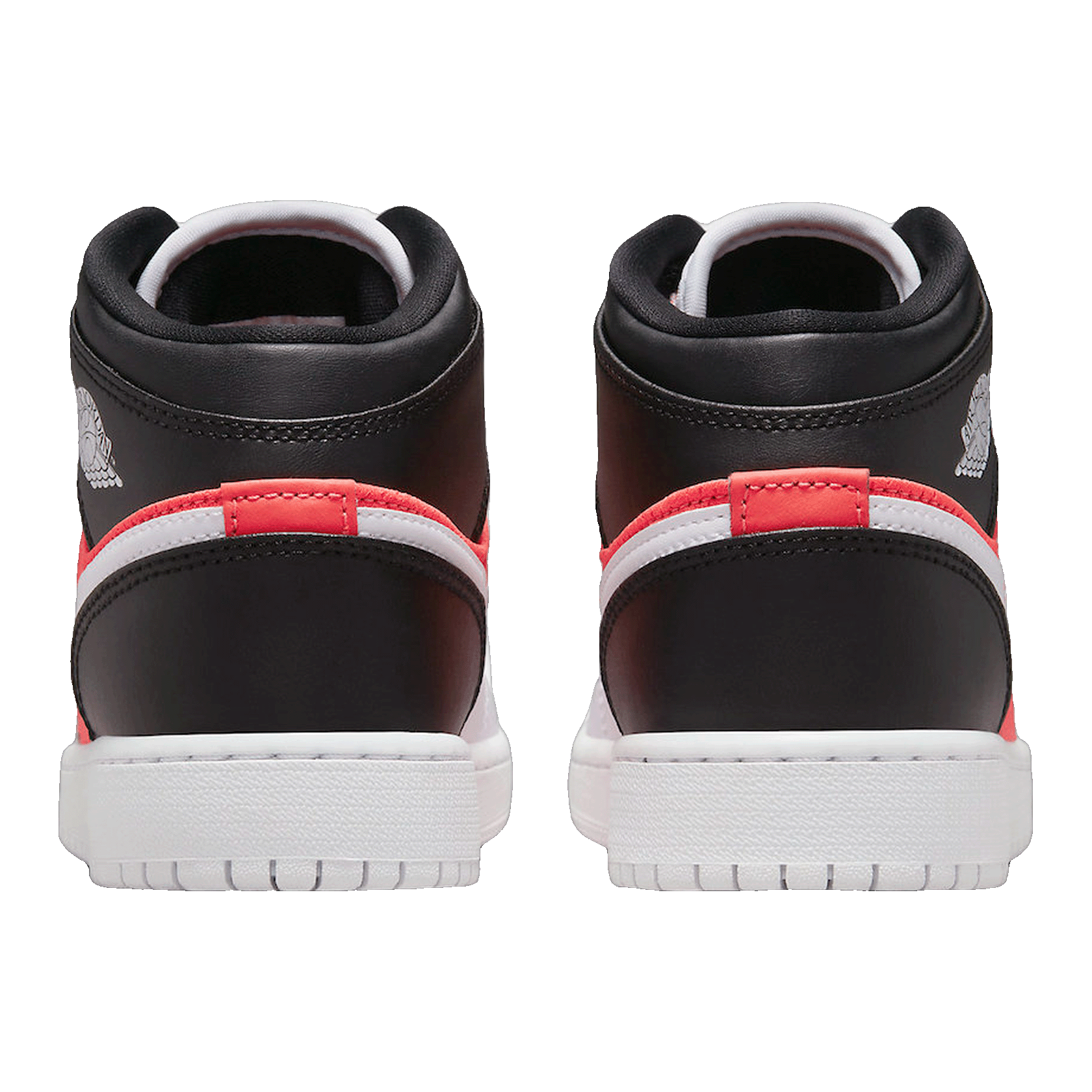 Nike Air Jordan 1 Mid SE White Black Infrared (GS) Back