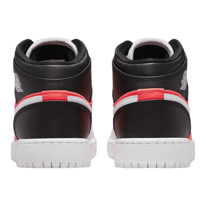 Nike Air Jordan 1 Mid SE White Black Infrared (GS) Back