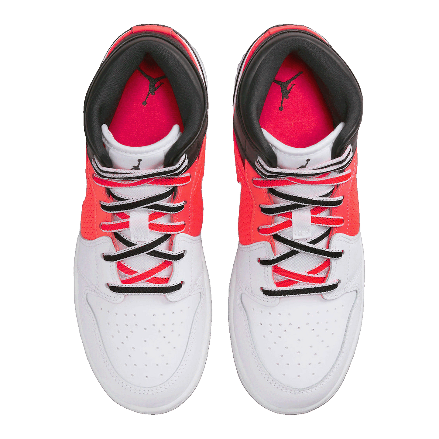 Nike Air Jordan 1 Mid SE White Black Infrared (GS) Oben