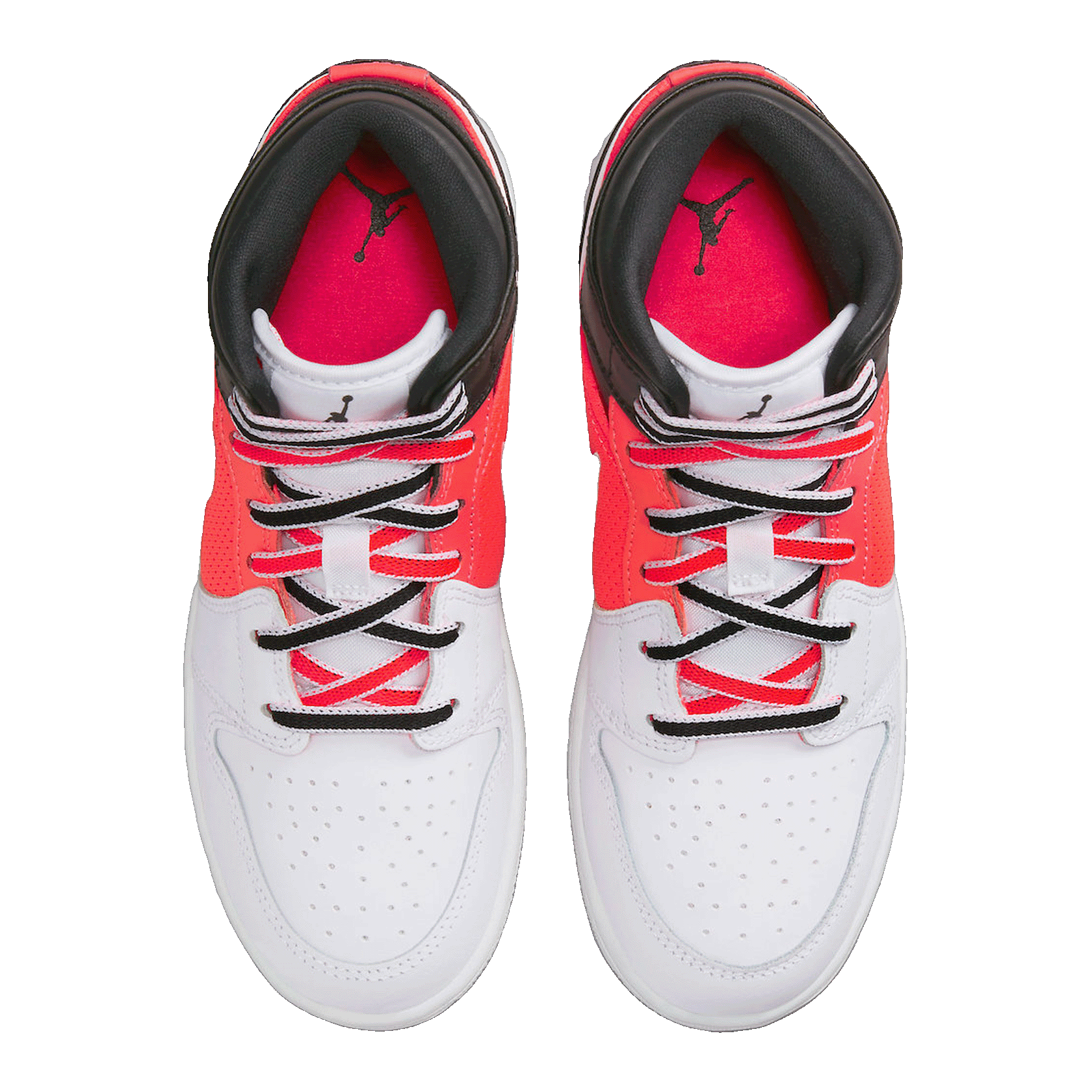 Nike Air Jordan 1 Mid SE White Black Infrared (GS) Oben