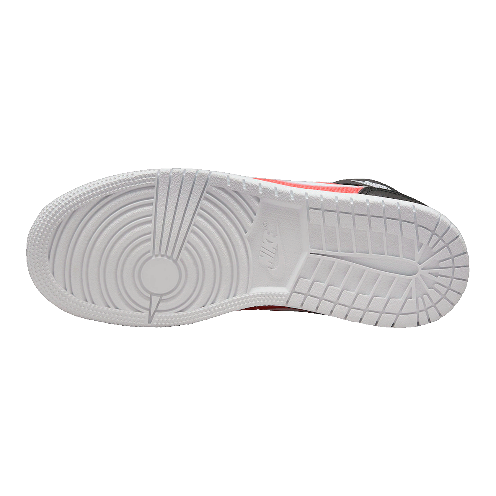 Nike Air Jordan 1 Mid SE White Black Infrared (GS) Sohle