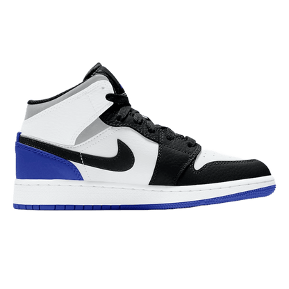 Nike Air Jordan 1 Mid SE White Black Royal (GS)