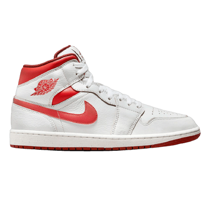 Nike Air Jordan 1 Mid SE White Dune Red (GS)