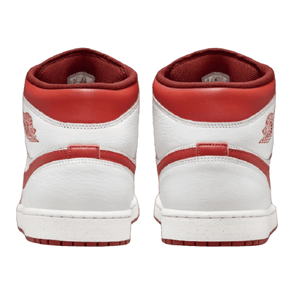 Nike Air Jordan 1 Mid SE White Dune Red (GS) Back