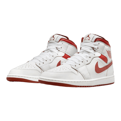 Nike Air Jordan 1 Mid SE White Dune Red (GS) Side