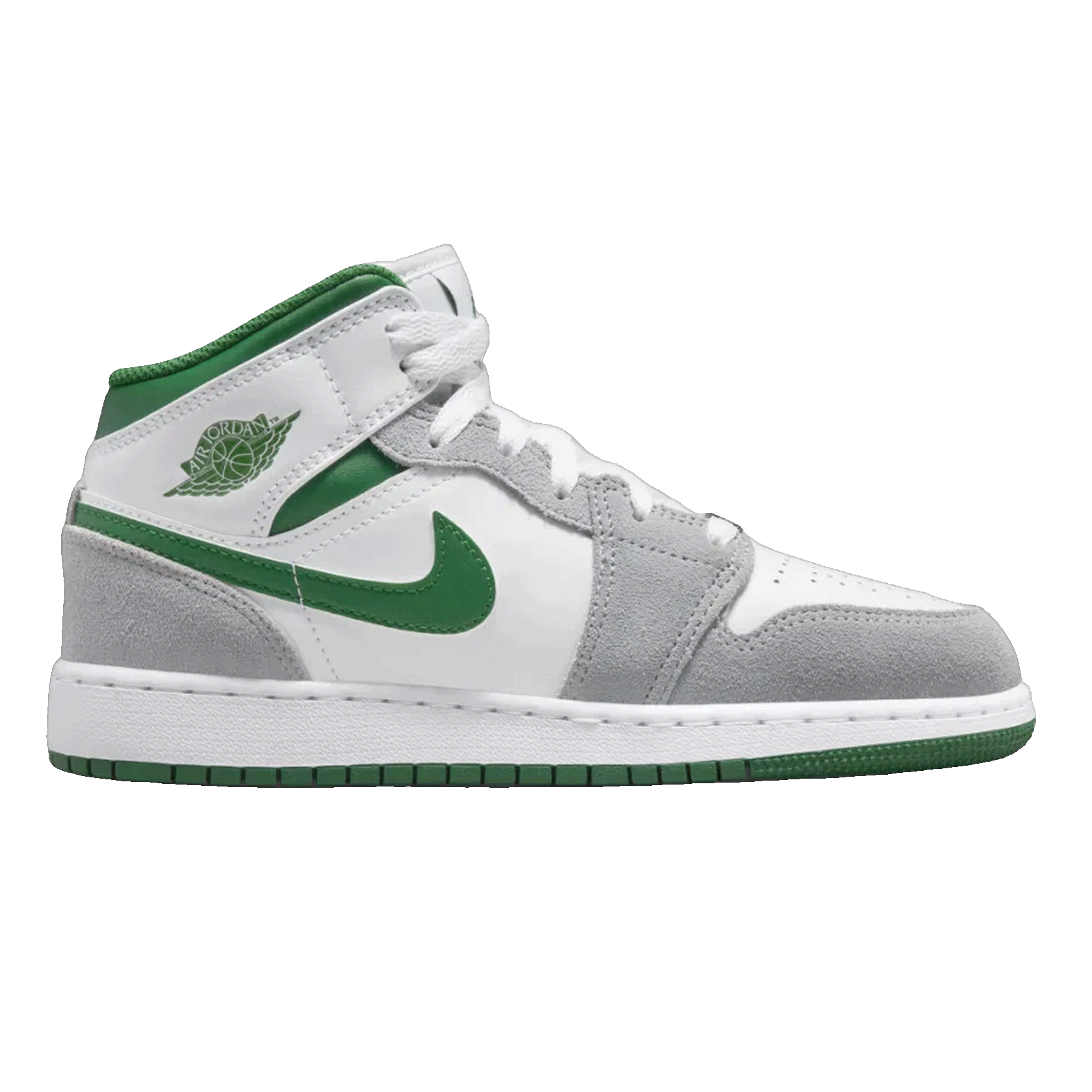 Nike Air Jordan 1 Mid SE White Pine Green Smoke Grey (GS)
