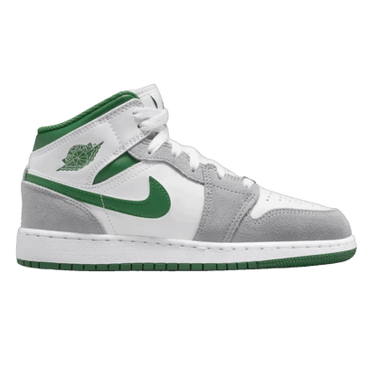 Nike Air Jordan 1 Mid SE White Pine Green Smoke Grey (GS)