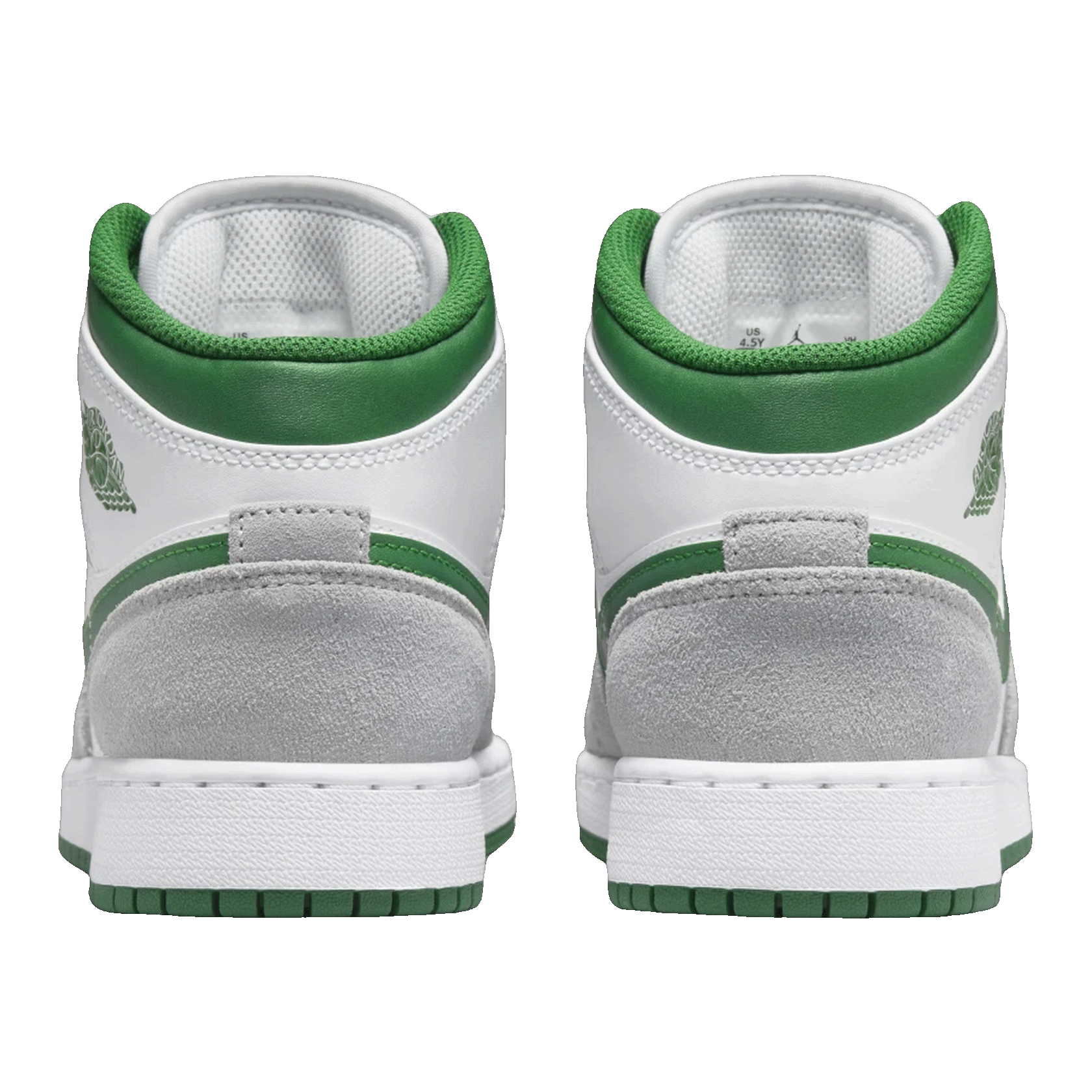 Nike Air Jordan 1 Mid SE White Pine Green Smoke Grey (GS) Back