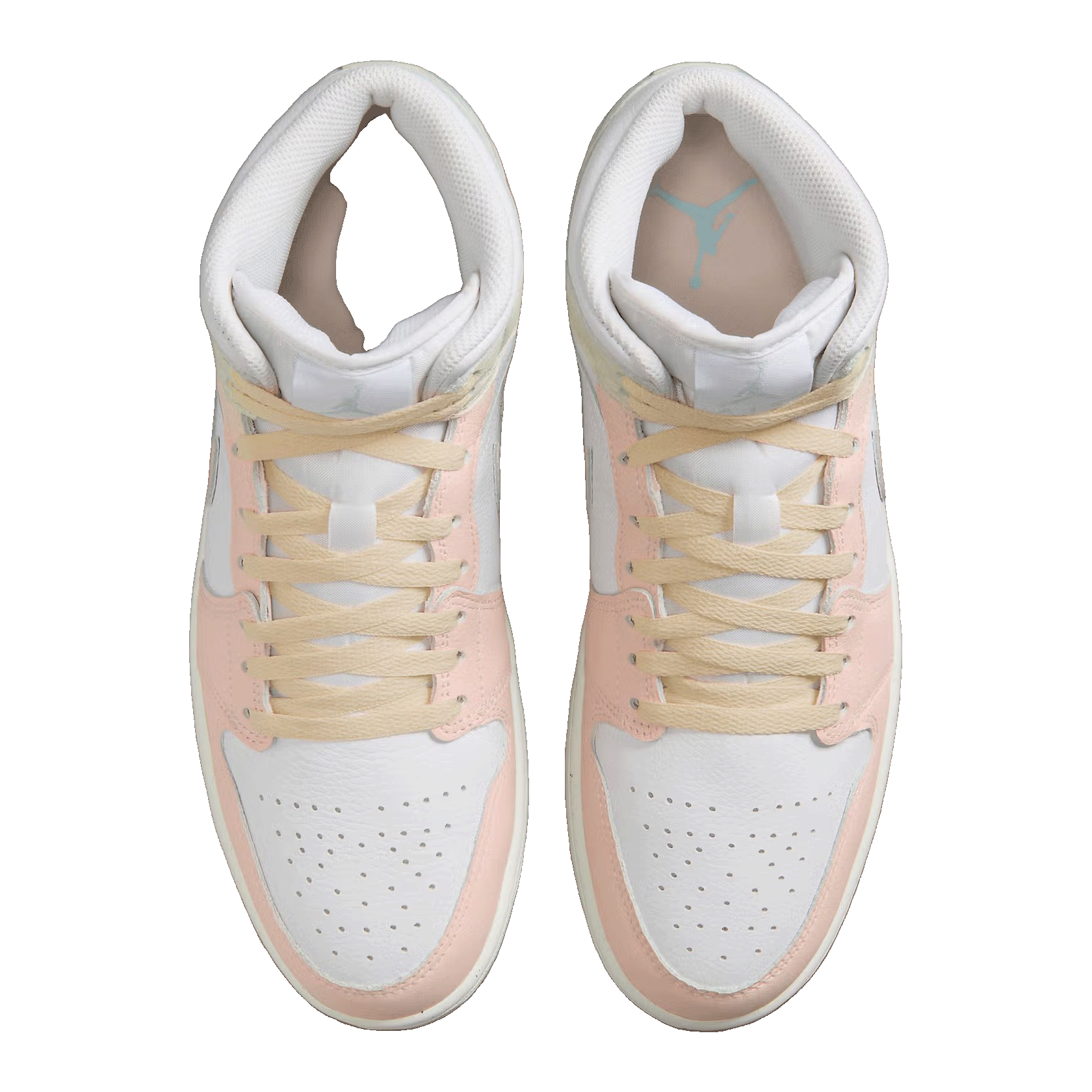 Nike Air Jordan 1 Mid SE White Sea Glass Glacier Blue Guava Ice Oben