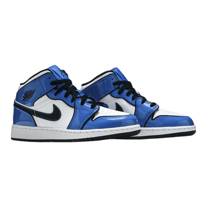 Nike Air Jordan 1 Mid Signal Blue (GS) Side