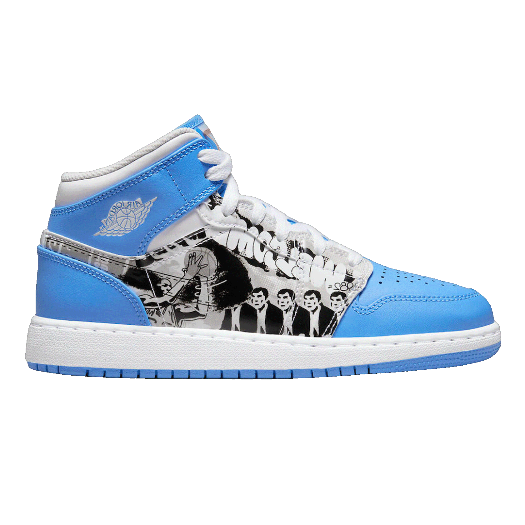 Nike Air Jordan 1 Mid Sneaker School Game Winner (GS)