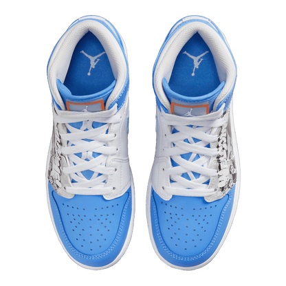 Nike Air Jordan 1 Mid Sneaker School Game Winner (GS) Oben