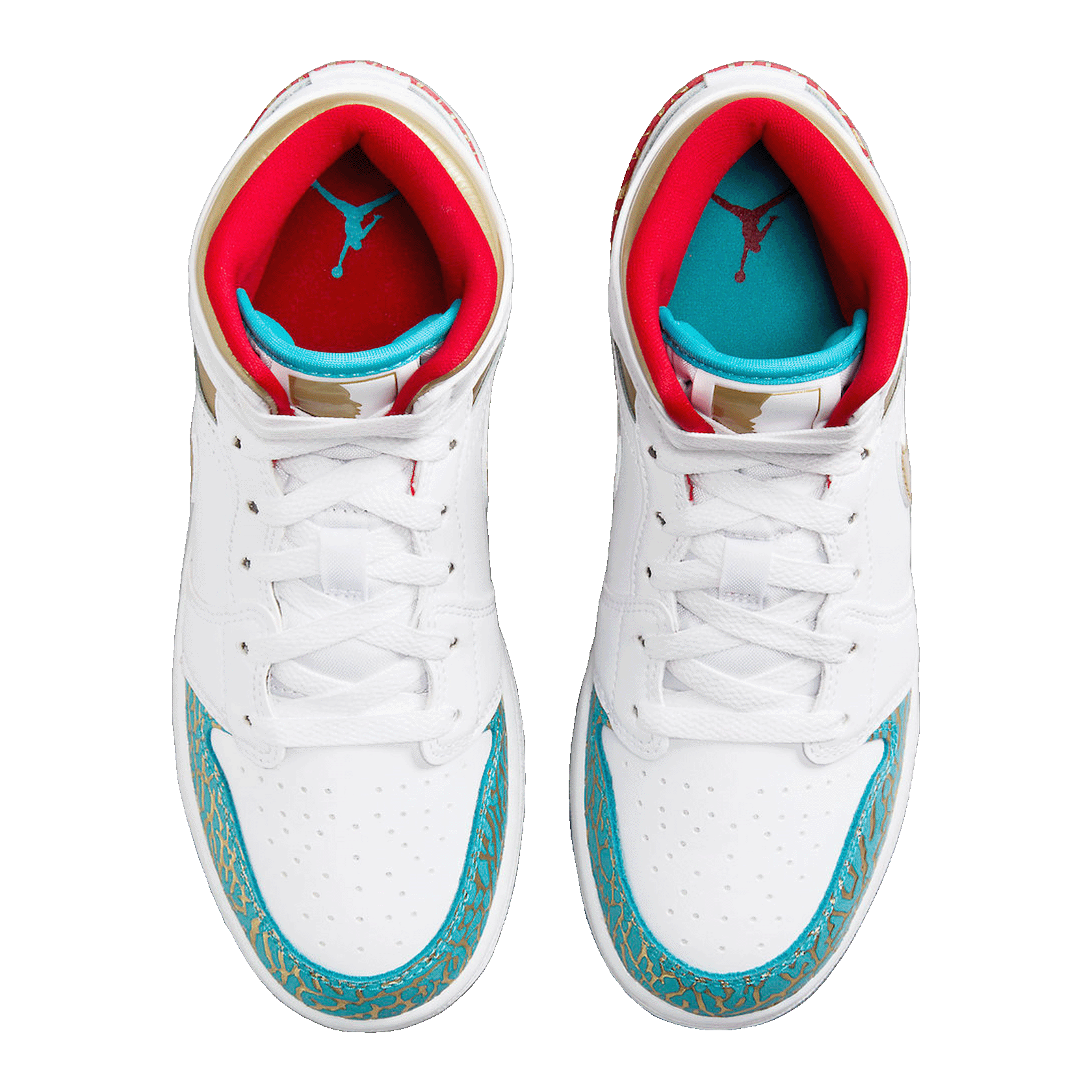 Nike Air Jordan 1 Mid Sneaker School NC to Chicago (GS) Oben