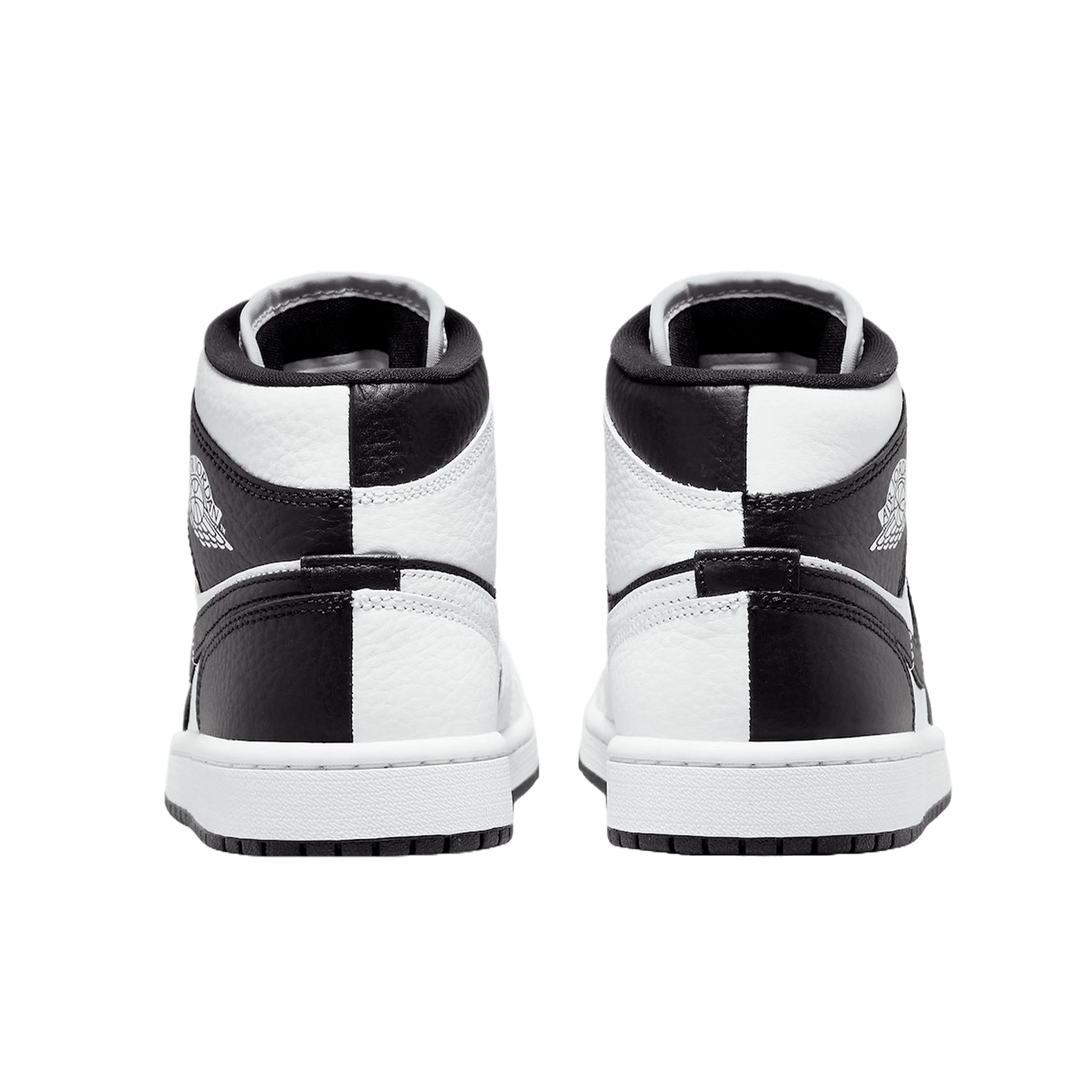Nike Air Jordan 1 Mid Split Black White (W) Back