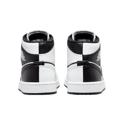 Nike Air Jordan 1 Mid Split Black White (W) Back