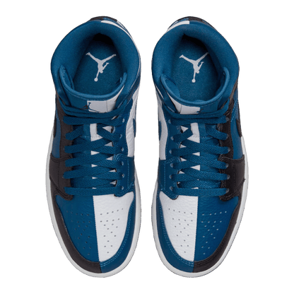 Nike Air Jordan 1 Mid Split French Blue (W) Oben