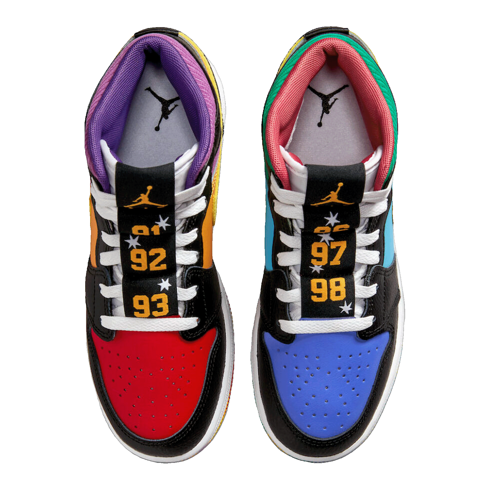 Nike Air Jordan 1 Mid SS Six Championships (GS) Oben