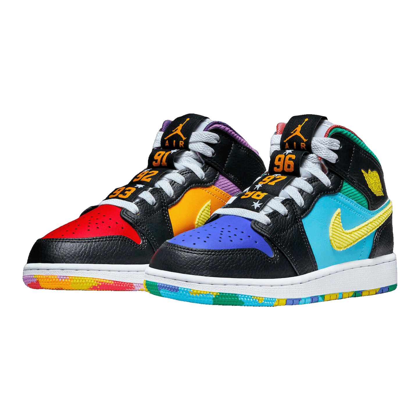 Nike Air Jordan 1 Mid SS Six Championships (GS) Side
