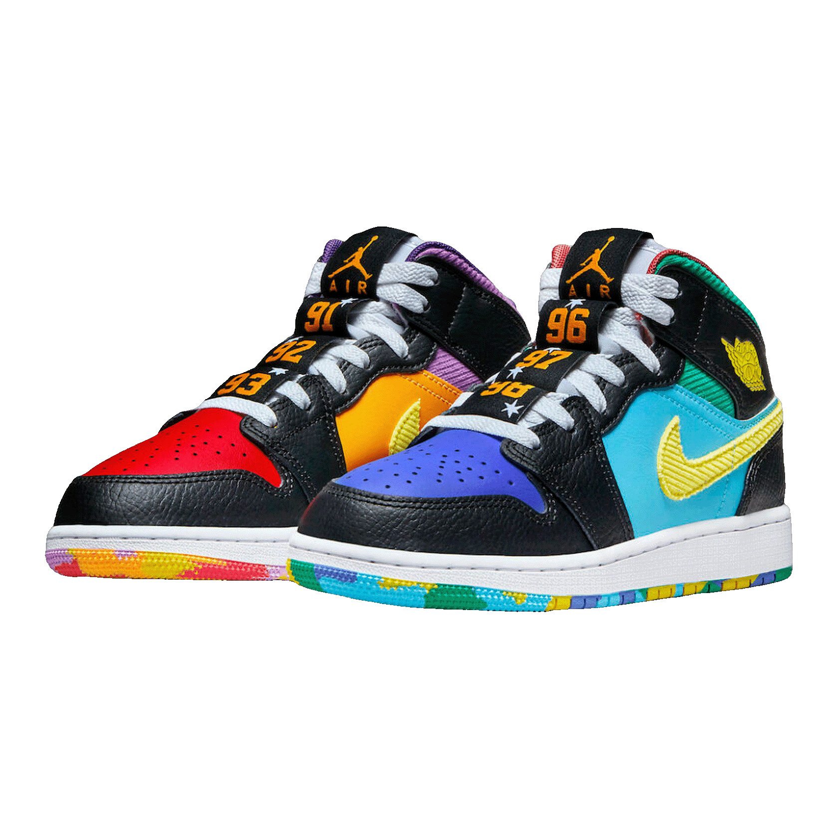 Nike Air Jordan 1 Mid SS Six Championships (GS) Side