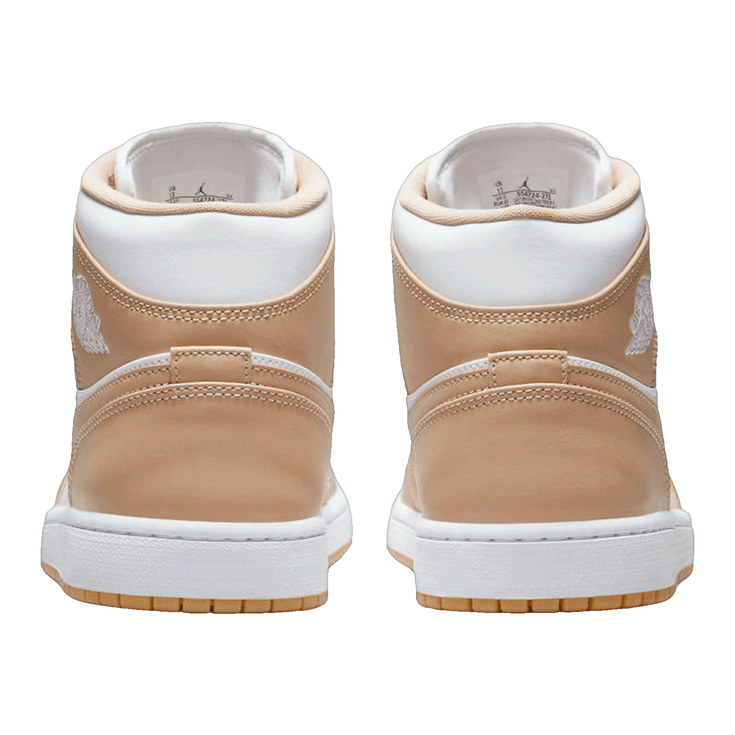 Nike Air Jordan 1 Mid Tan Gum Back