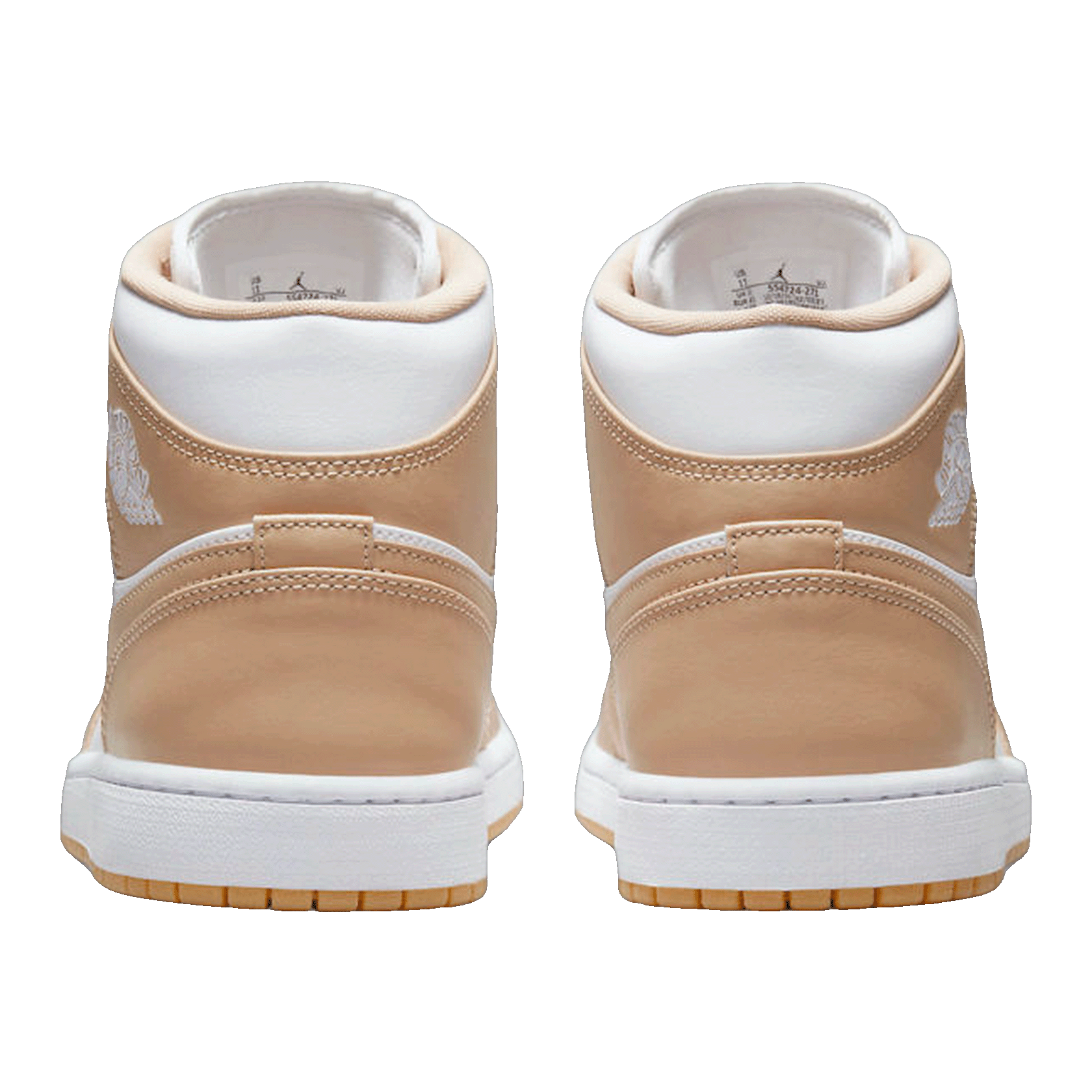 Nike Air Jordan 1 Mid Tan Gum Back