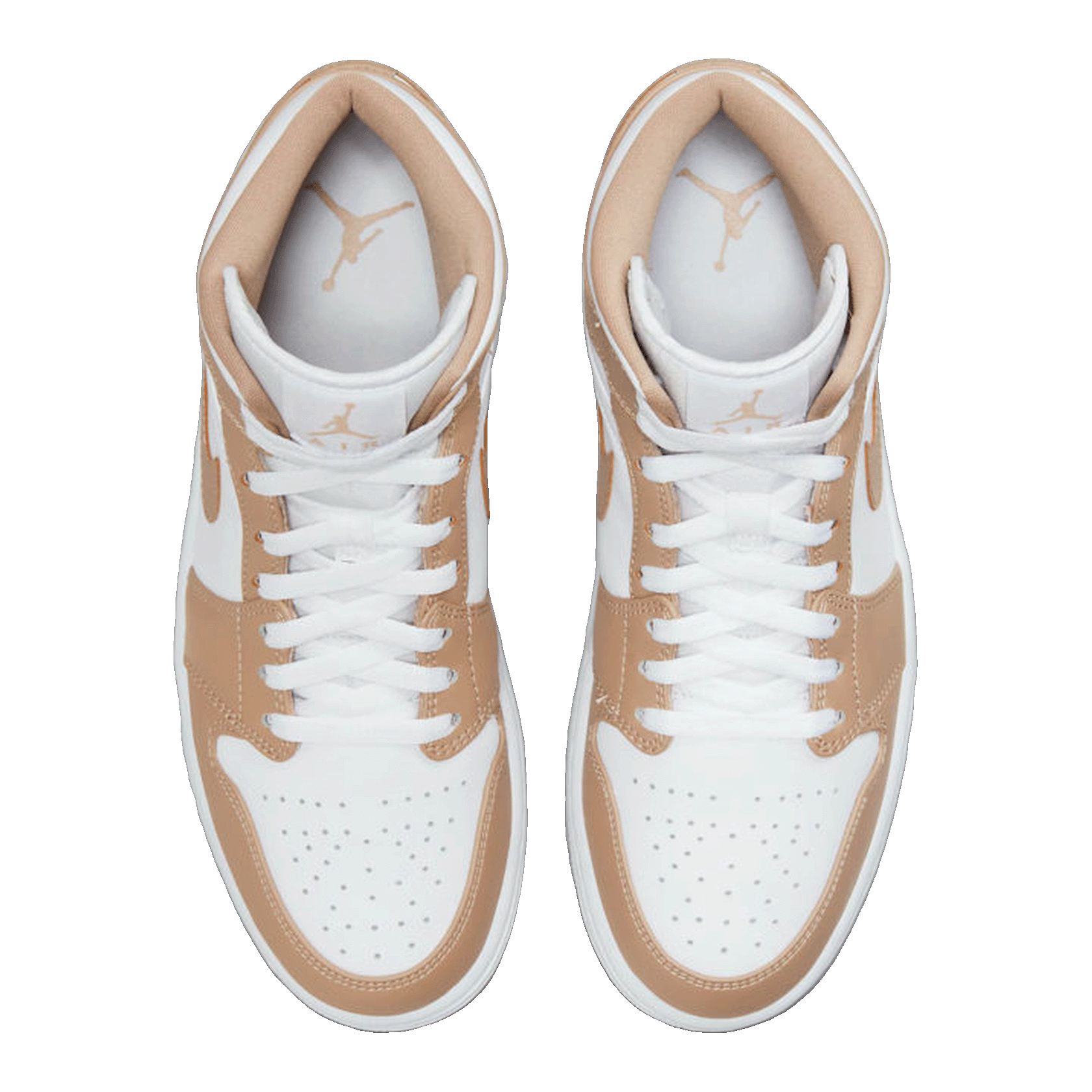 Nike Air Jordan 1 Mid Tan Gum Oben