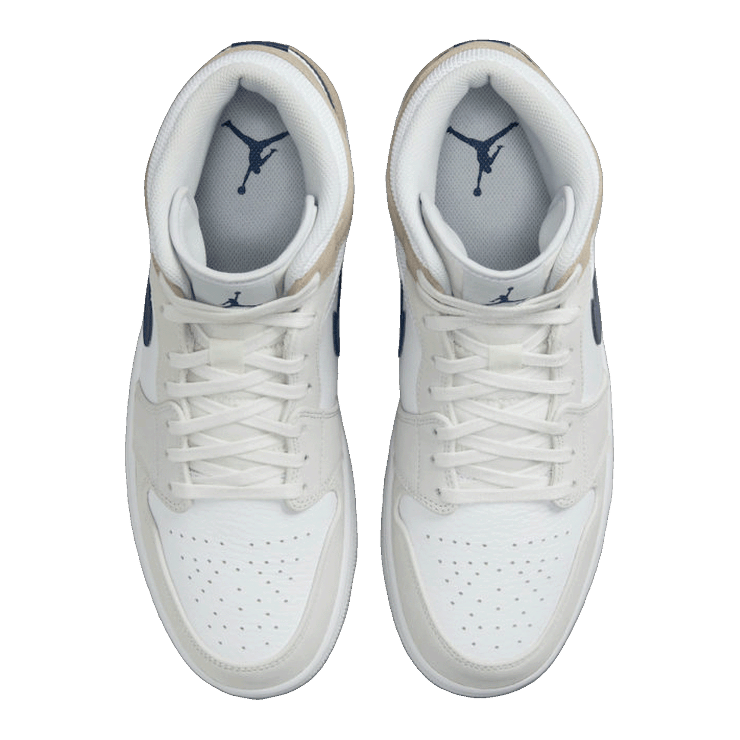 Nike Air Jordan 1 Mid Tan Suede Oben