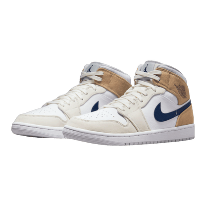 Nike Air Jordan 1 Mid Tan Suede Side