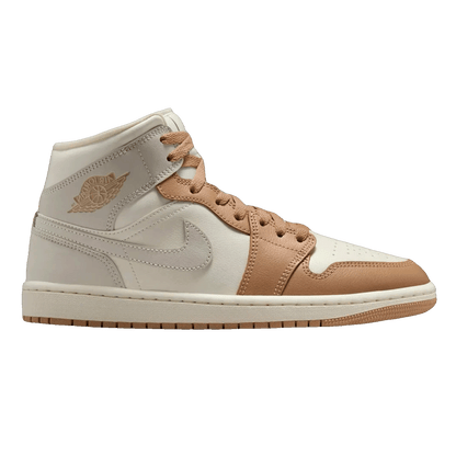 Nike Air Jordan 1 Mid Tan Toe (W)